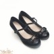 Sentaro Bobo Round Toe Hollow Bow Mid and Low Heel Shoes(8 Colours/Full Payment Without Shipping)